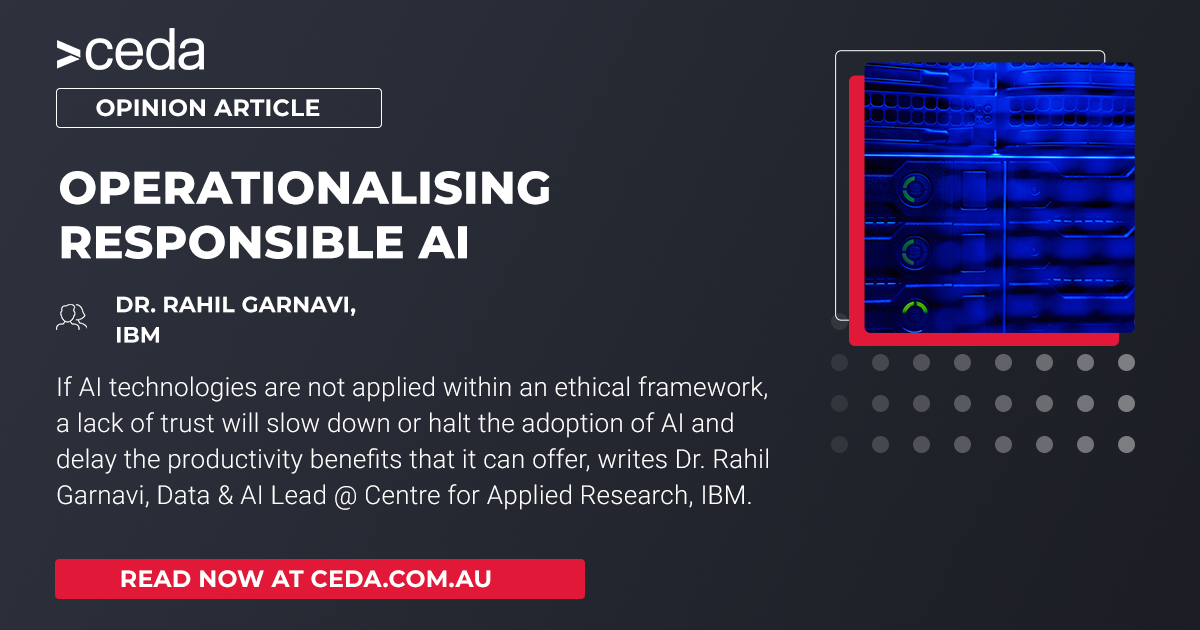 CEDA - Operationalising Responsible AI